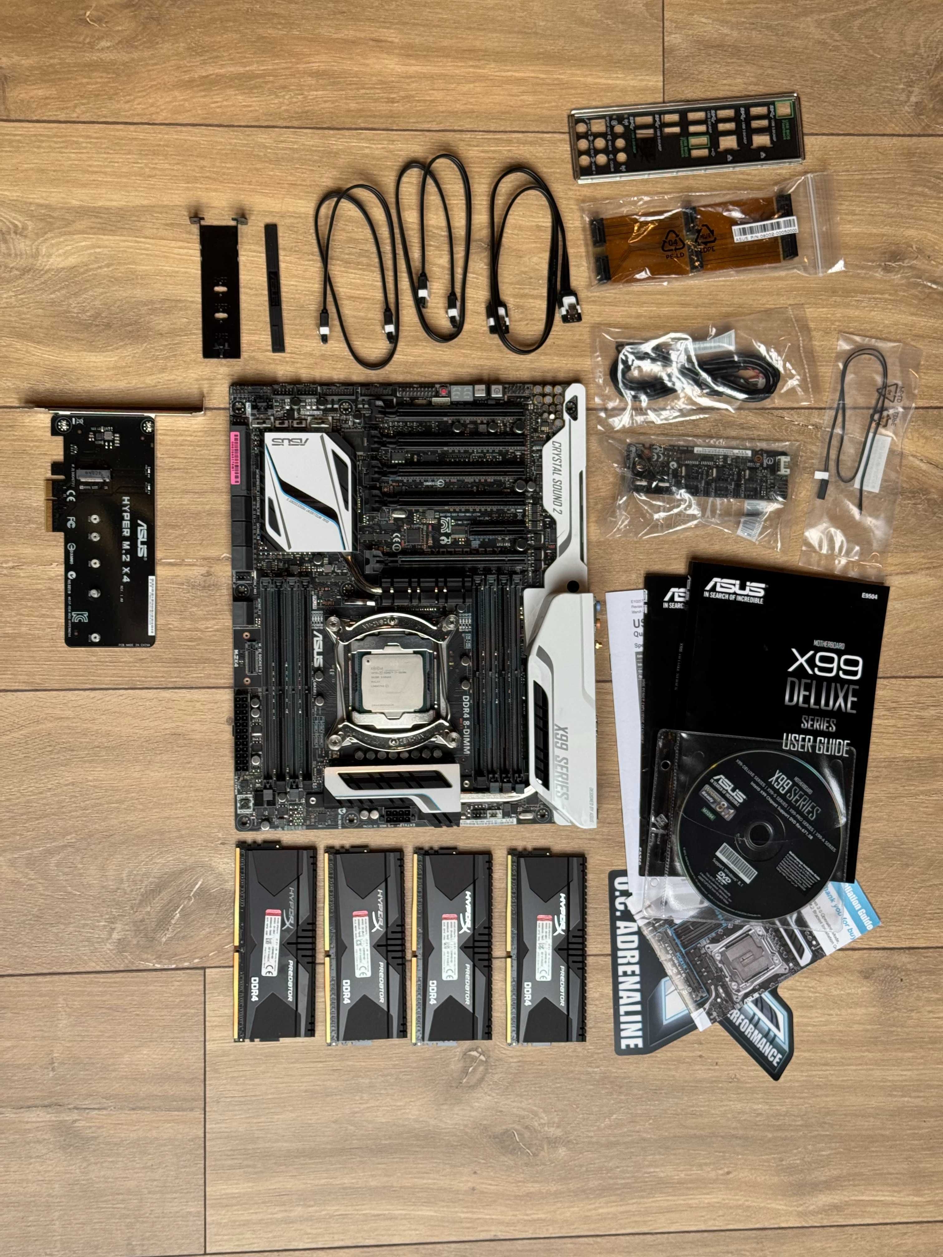 Asus X99 Deluxe/U3.1 + Intel Core i7 5930K + 16GB DDR4 2666MHz Cl13
