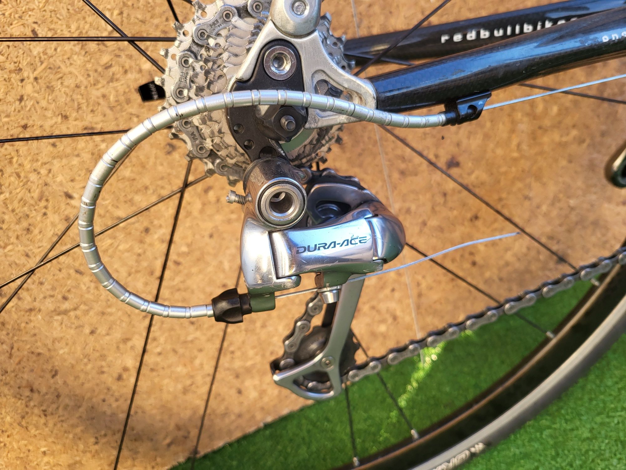 Титановий шосейний велосипед Red bull / Shimano Dura ace / Карбон