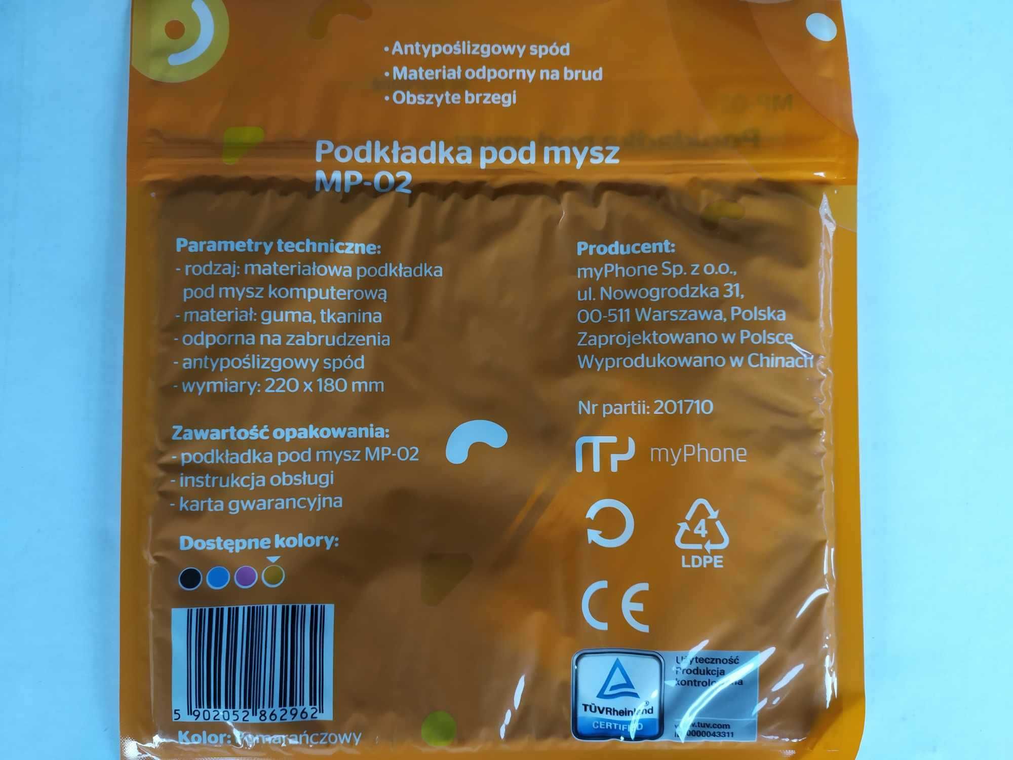 Podkładka Pod Myszkę Pomarańczowa