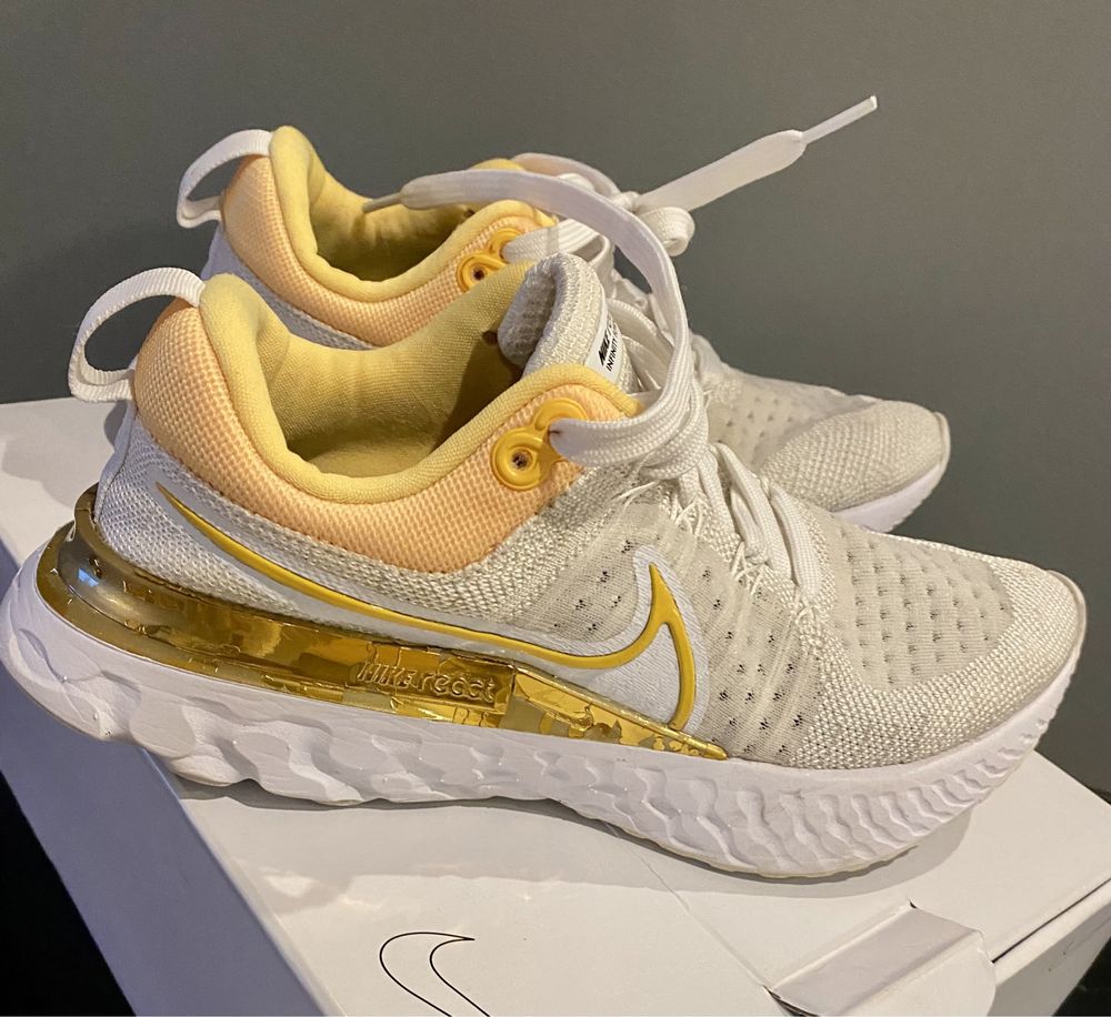 Nike React Flyknit Infinity Limited by Loulieta 37 bialo zlote 24cm