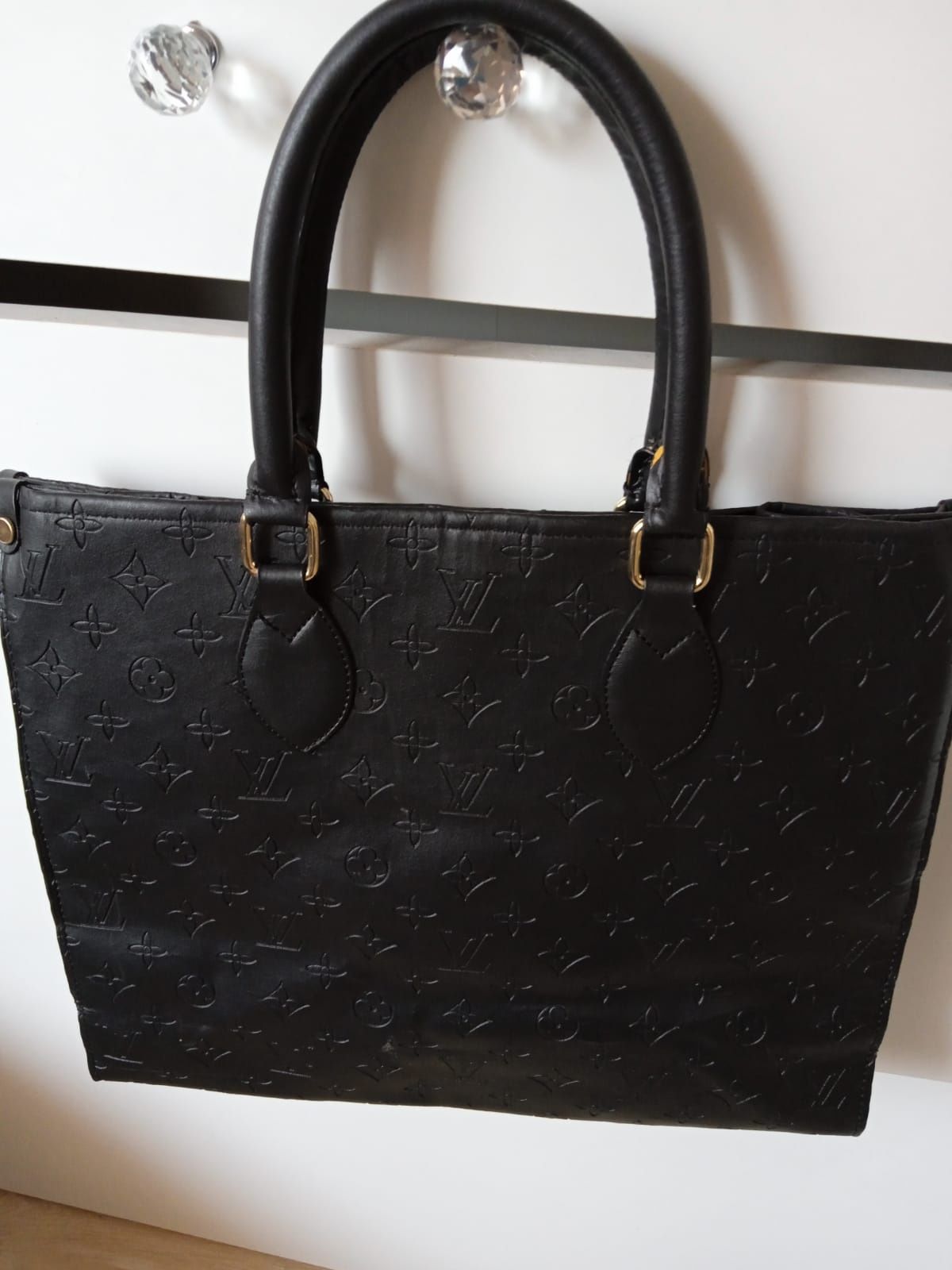 leather Tote bag vintage retro Louis Vuitton