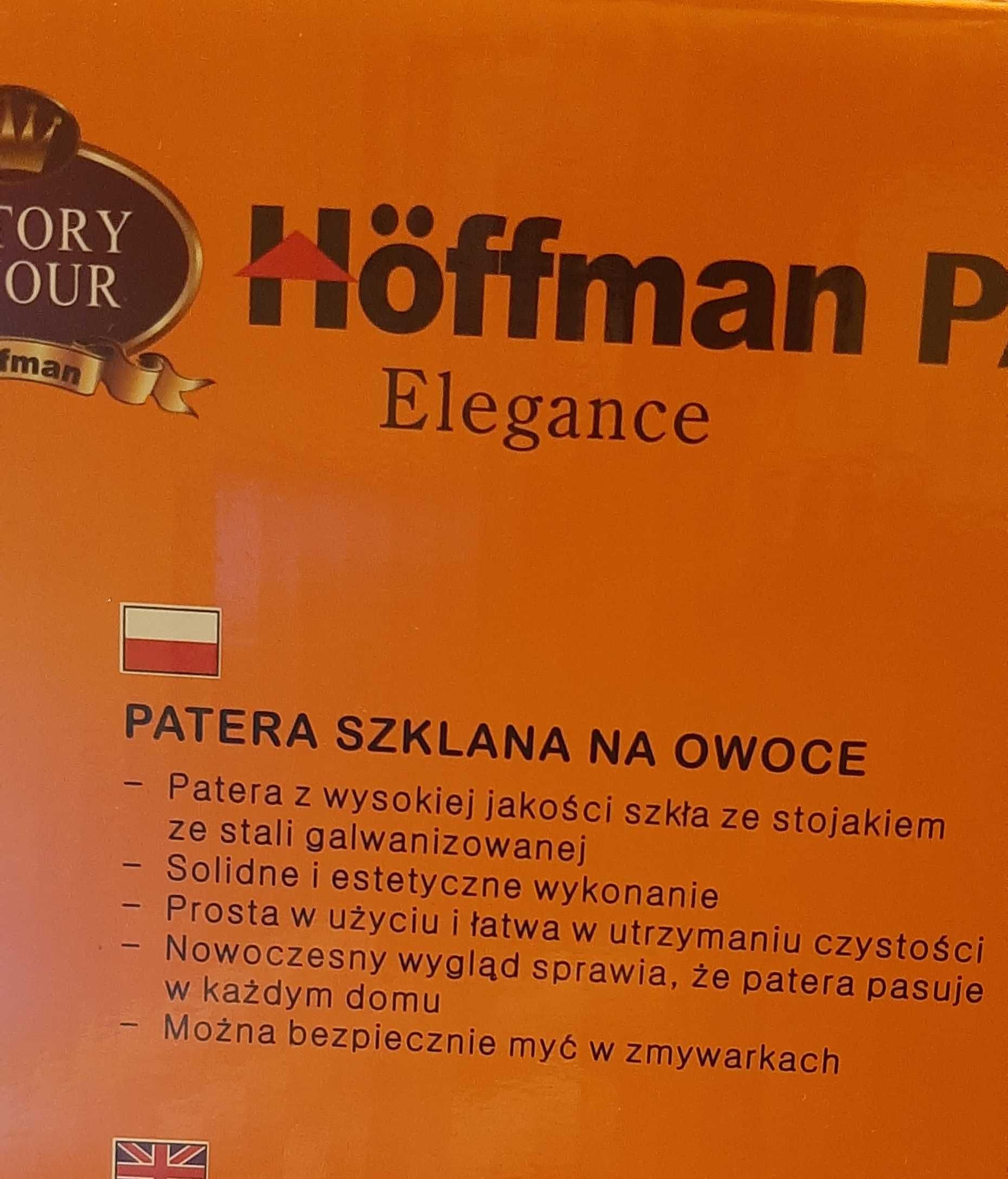 Szklana patera na owoce firmy Hoffman