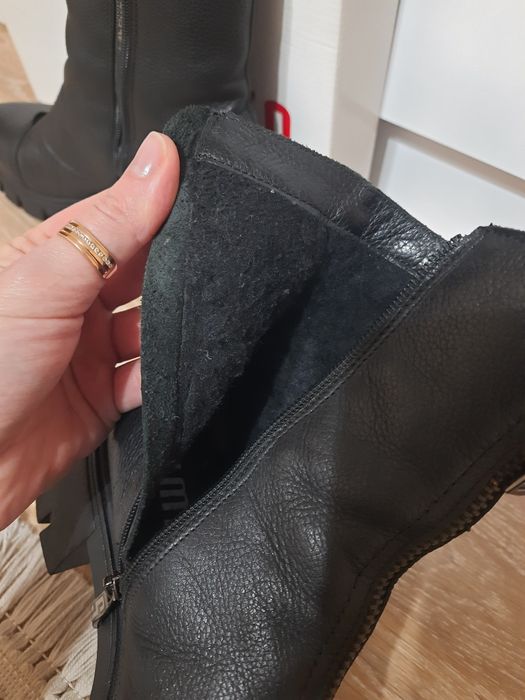 Чобітки ботінки шкіра утеплені