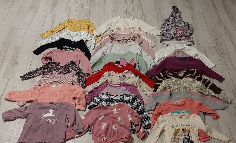 Mega paka ubrań dla dziewczynki rozmiar 86