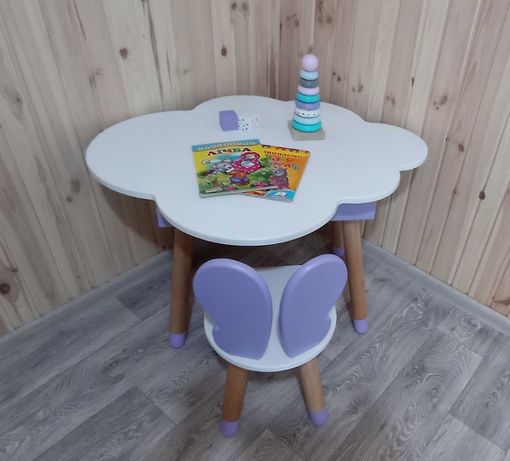 Дитячий набір стіл та стільчик. Детский стол. Детский стол и стульчик.