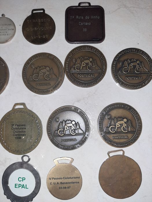 medalhas comemorativas cicloturismo, município freguesia