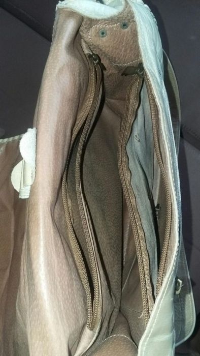 Уникальная кожаная сумка в стиле бохо
