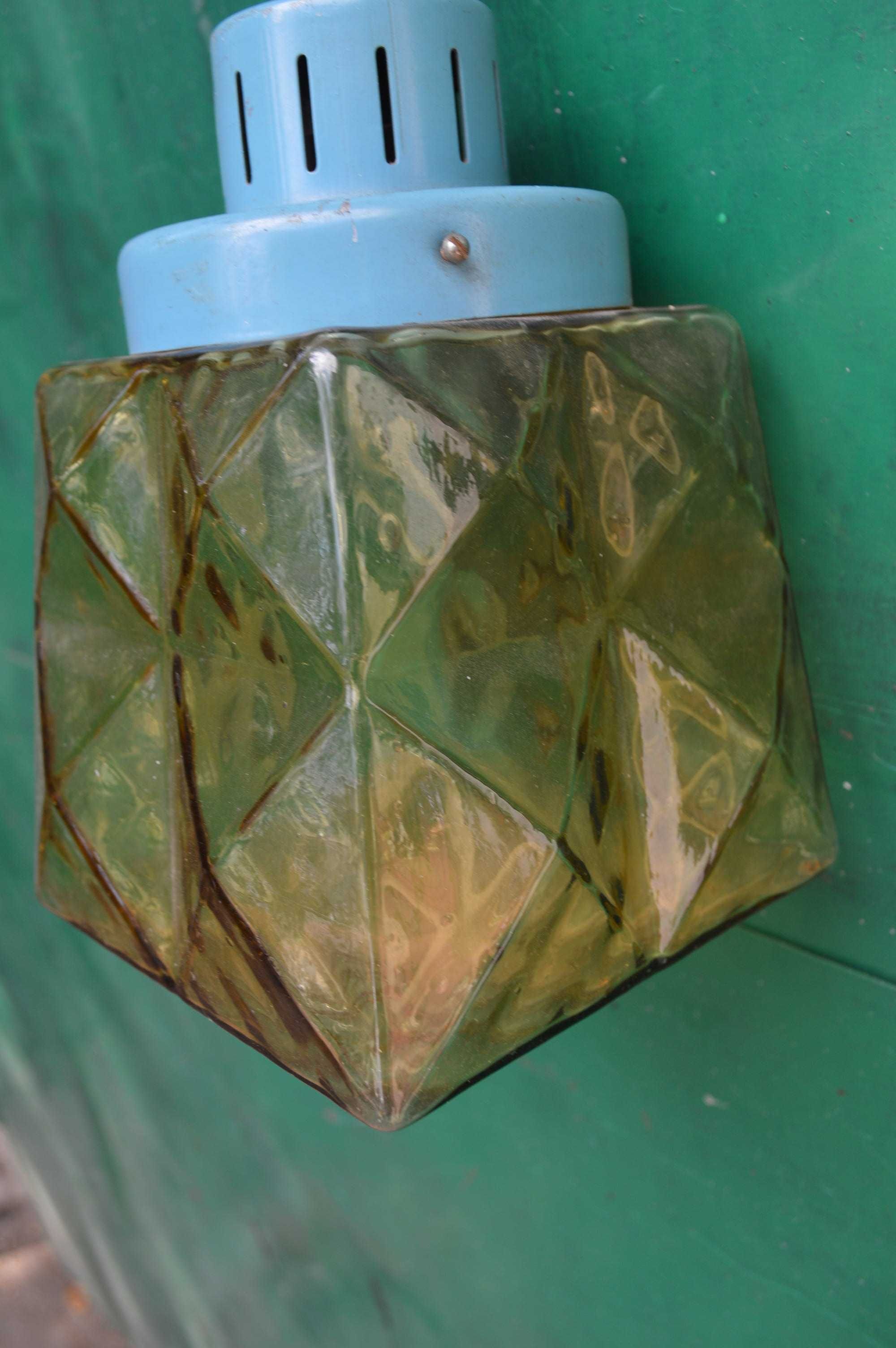 lampa sufitowa  prl żyrandol klosz 14x13 cm zabytkowa lampa