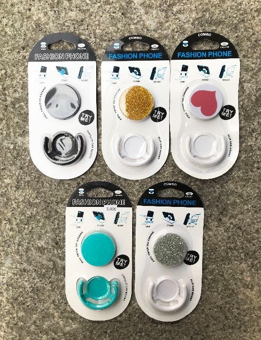 PopSocket com suporte incluído - Várias Cores - NOVOS/SELADOS