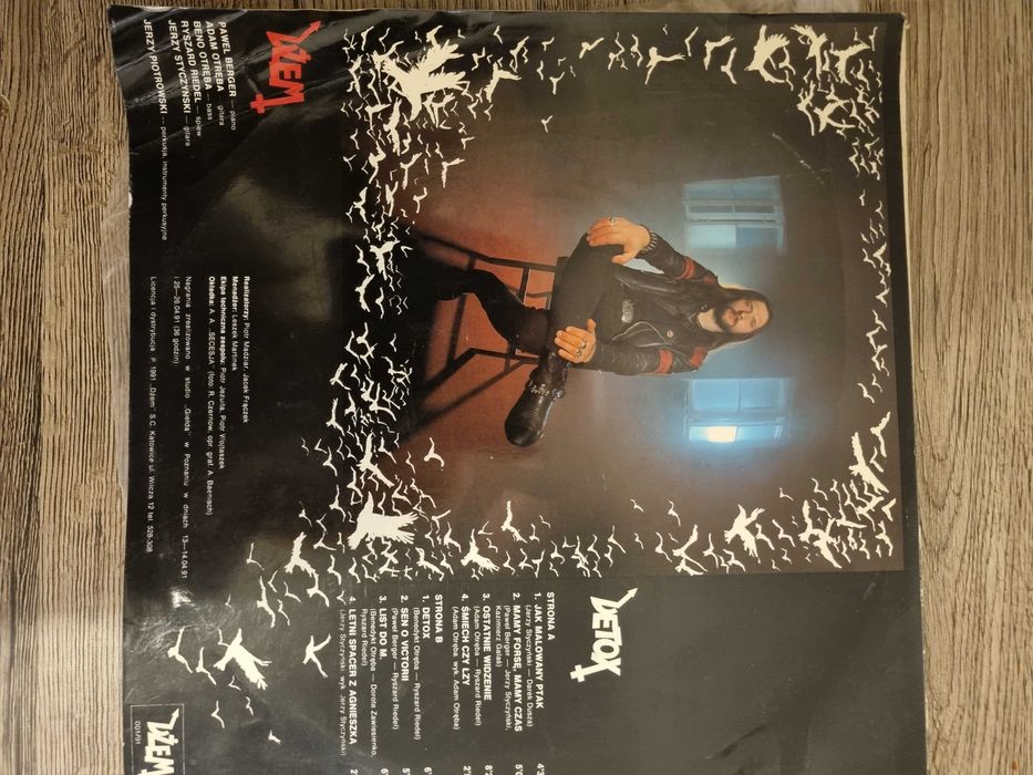 Płyta winylowa Dżem Detox unikat 001/91 licencja i dystrybucja 1991