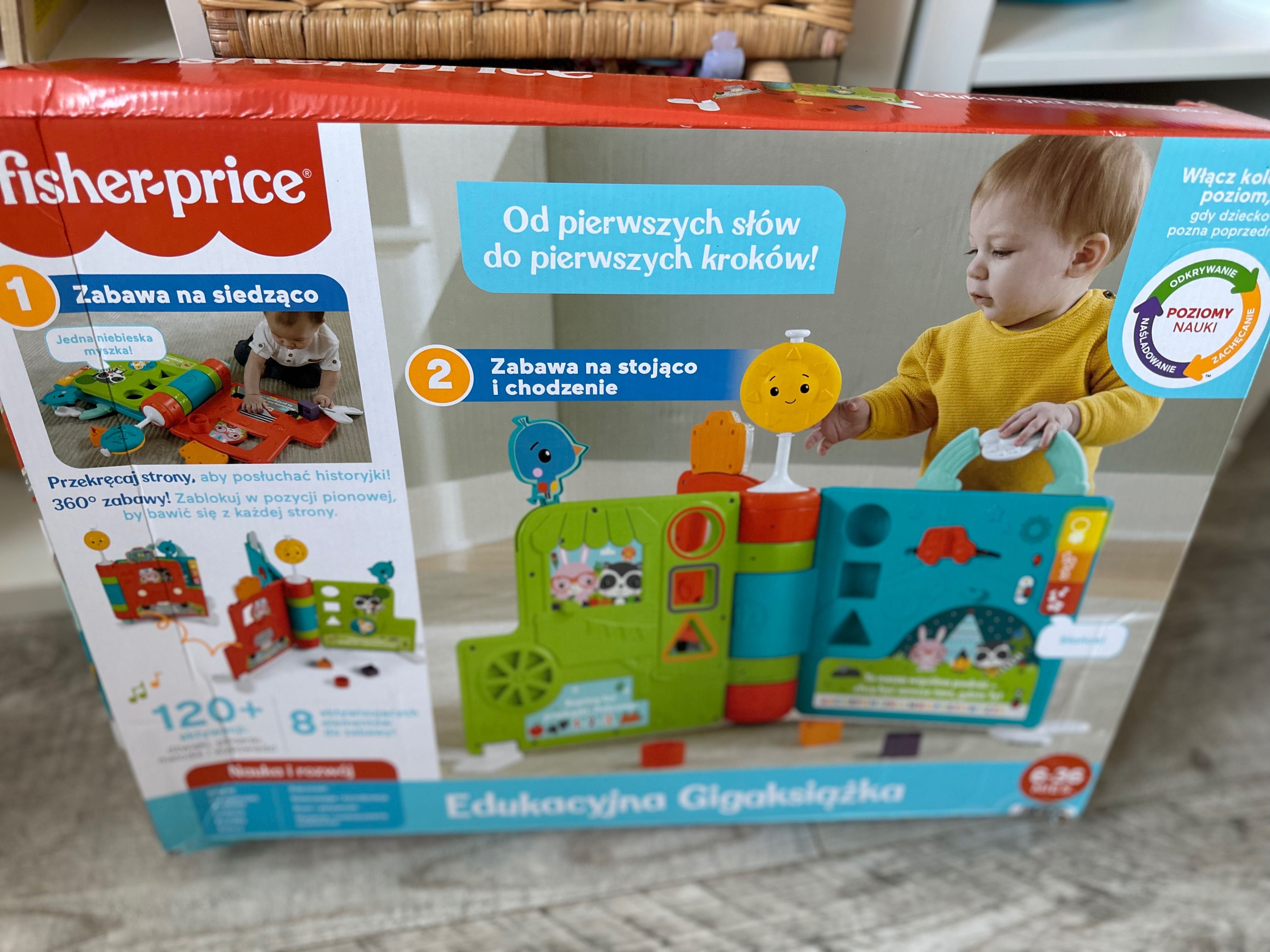 fisher price edukacyjna gigaksiążka