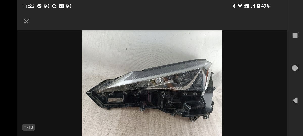 Reflektor Lexus UX Eu led 1 soczewka, klosz ok. Lewy