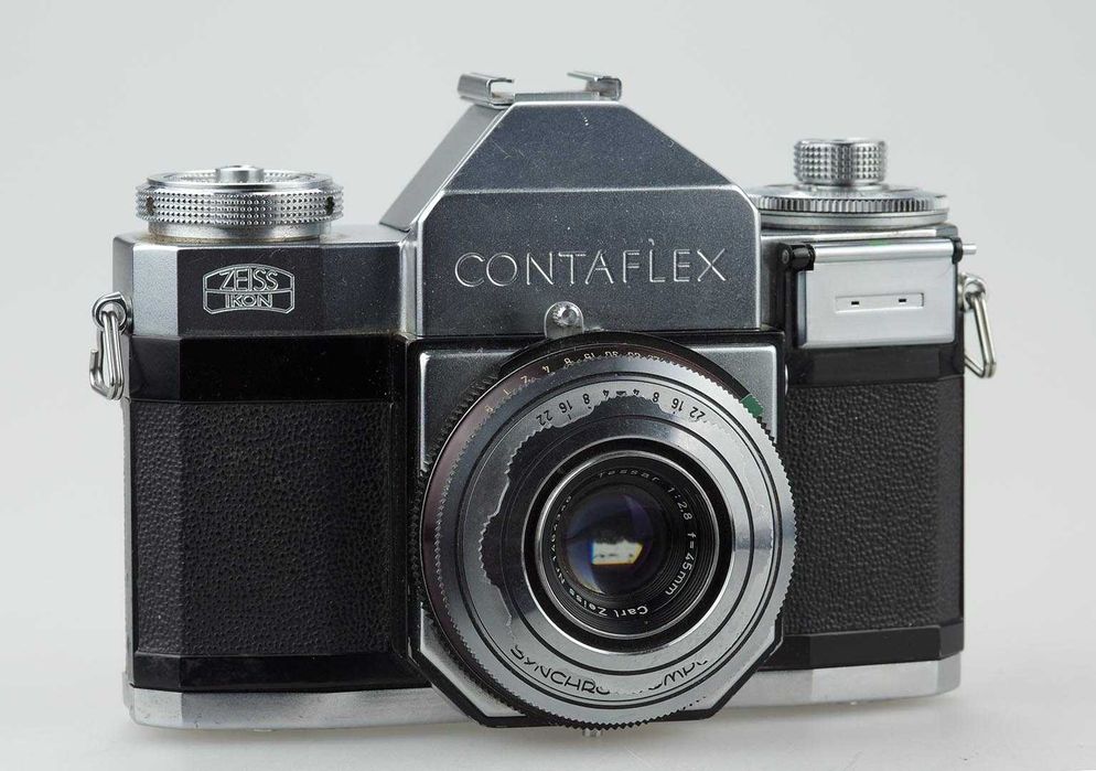 Zeiss Ikon Contaflex II дзеркалка  вбудованим об’єктивом Tessar 45/2.8