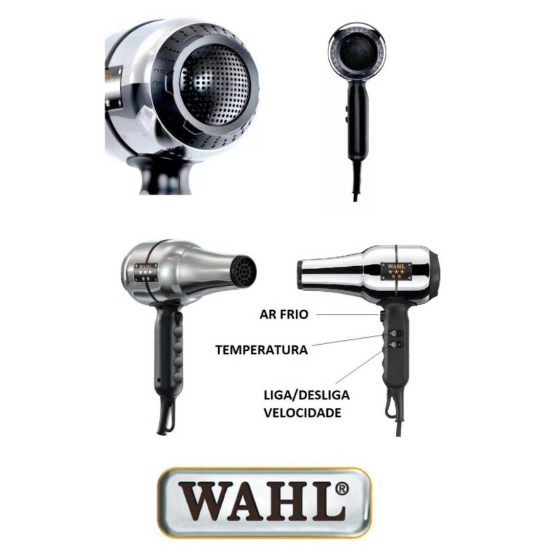 Secador Profissional WAHL 2200W - NOVO E COM GARANTIA