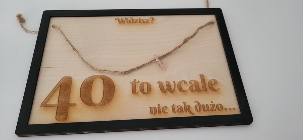 Zabawna ramka urodzinowa 40 lat
