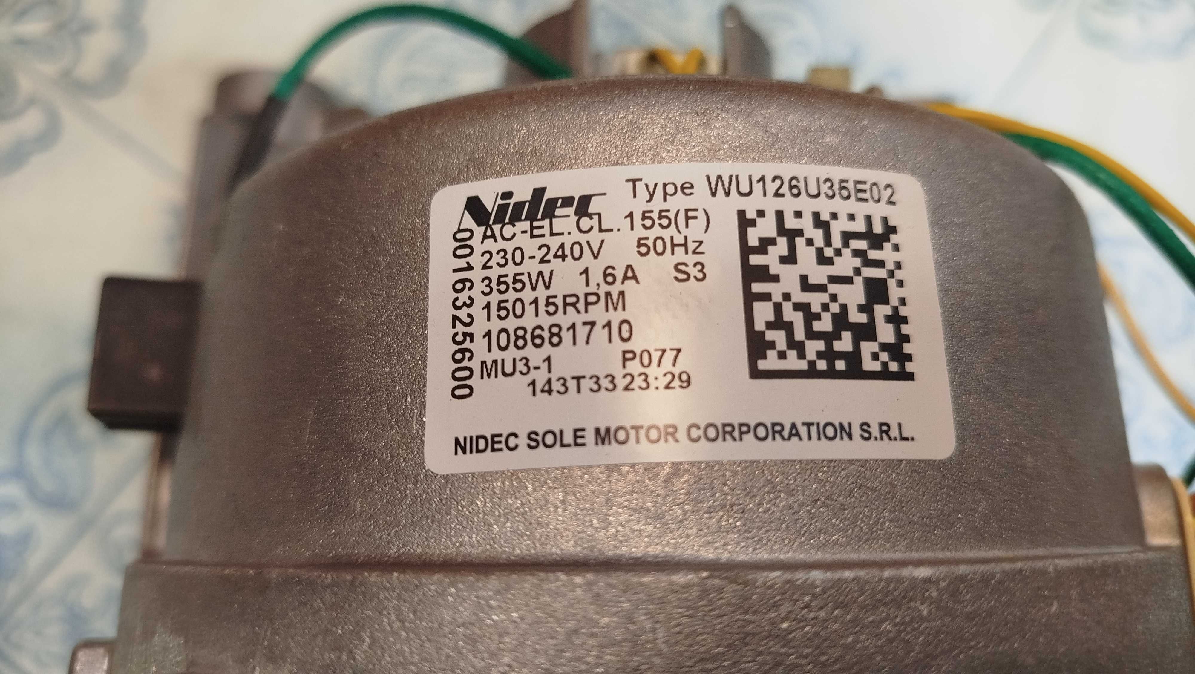 Silnik pralki Electrolux – Nidec WU126U35E02, 355W