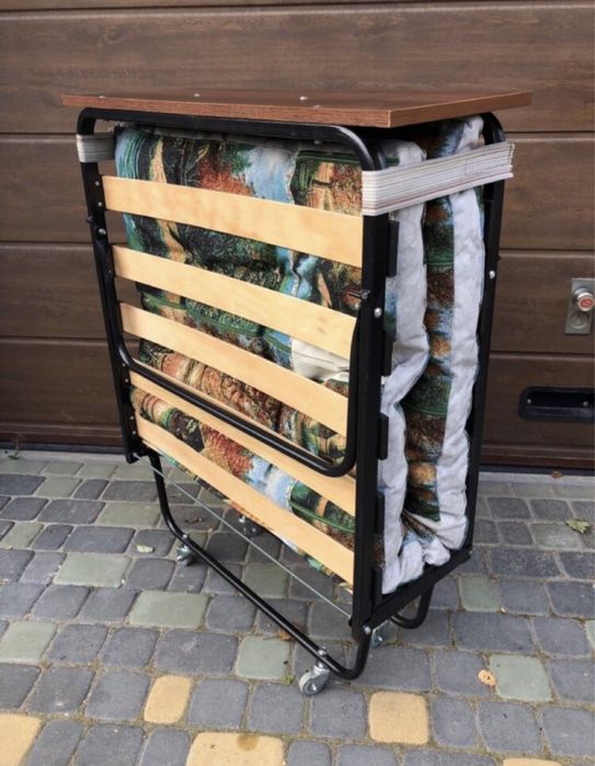 Розкладушка, ліжко розкладне, розкладачка З МАТРАЦОМ