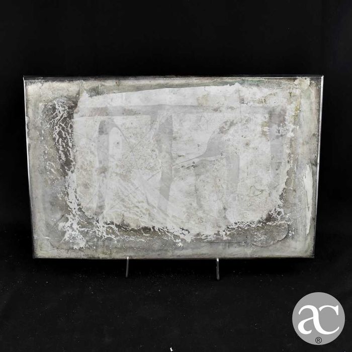 Placa / quadro em relevo, prata laminada italiana 925