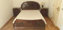 Cama + colchao + mesas de cabeceira