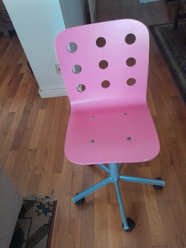 Cadeira escritório ikea cor de rosa