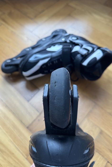 Rolki SPOKEY VIPER z regulacją rozmiaru rozmiar: 37-39 czarne