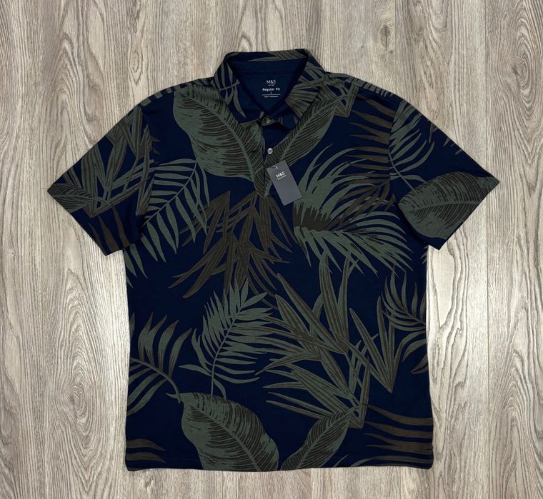 Marks & Spencer XL Хлопковая Мужская футболка поло Regular спенсер xl