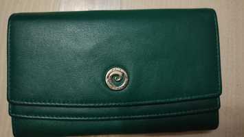 Шкіряний гаманець pierre cardin зелений