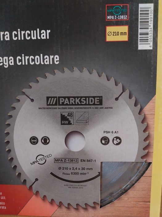 Disco para serra circular 210mm