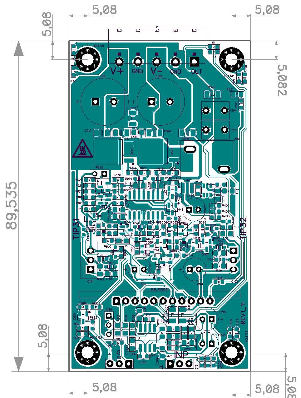 Усилительный модуль S_AUDIO HB1_11N/P (пара модулей)
