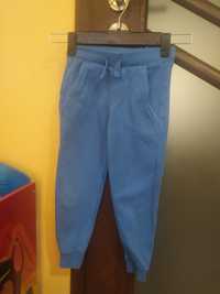 Spodnie dresowe bawełniane ocieplane dresy 110