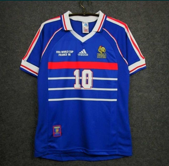 Ретро футболка Zidane, збірна Франції 1998 року, Синя