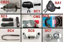 Peças de mudanças SACHS Torpedo / Pentasport / SRAM para bicicleta