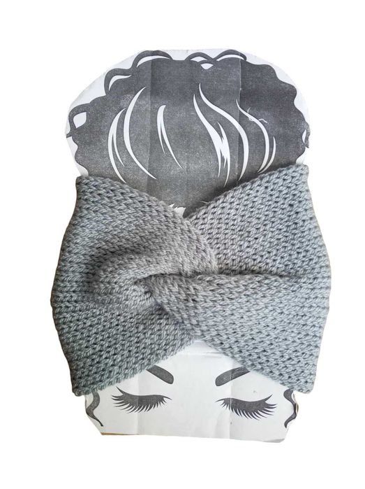 Opaska Handmade turban Węzeł szeroka Podwójna Jesień Zima Dwuwarstwowa