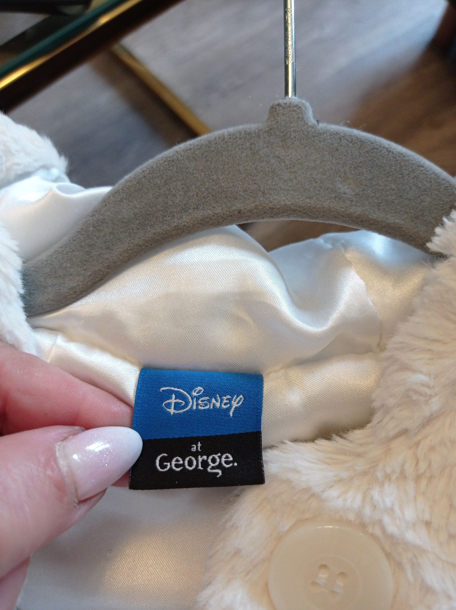 Płaszczyk dziewczęcy z pluszu Disney George