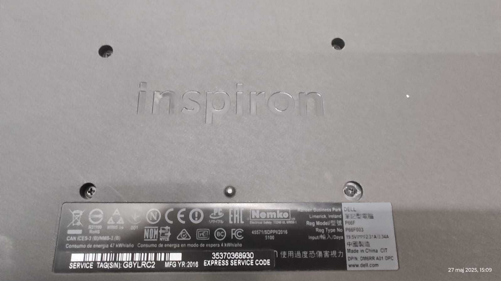 Laptop Notebook DELL Inspiron 15 5565