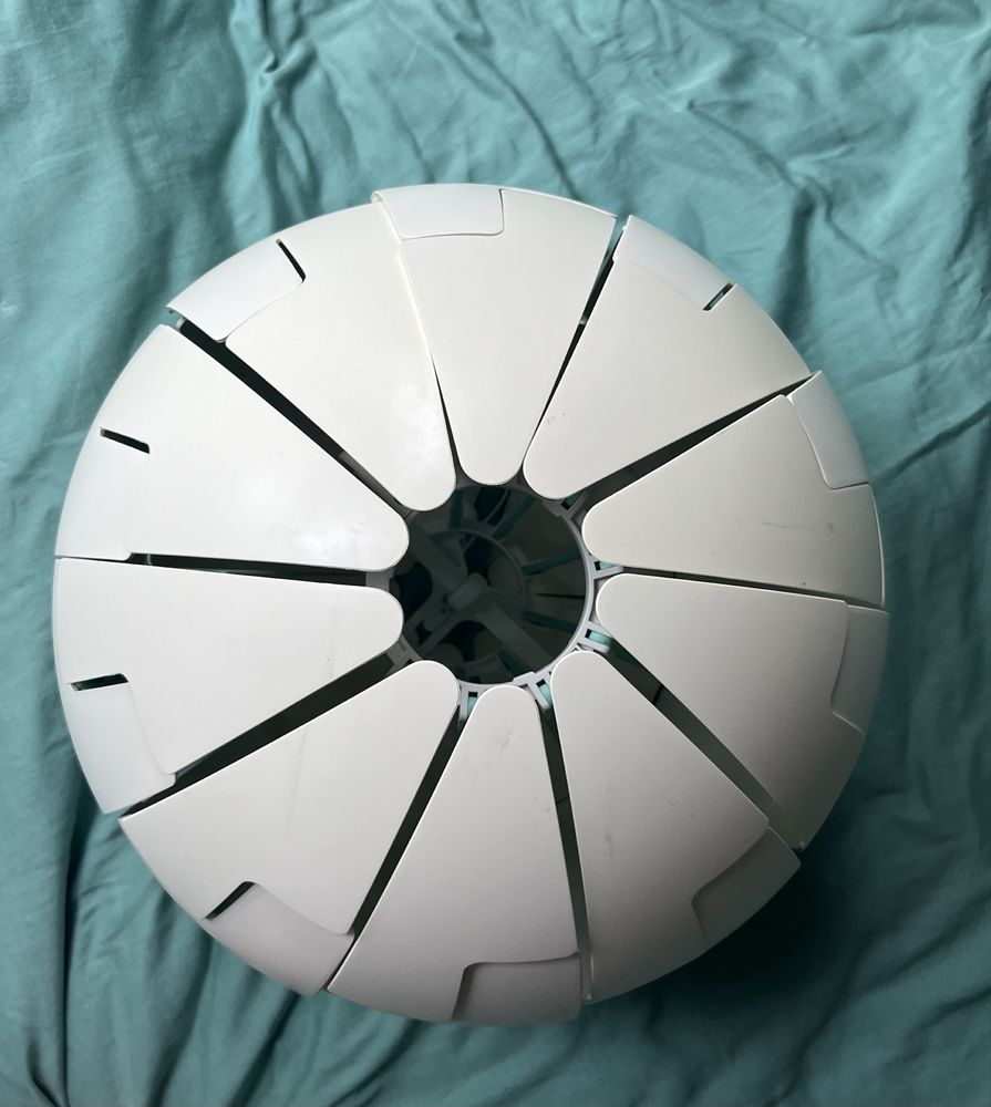 Klosz abażur wiszący od lampy ikea PS 2014 biały miętowy