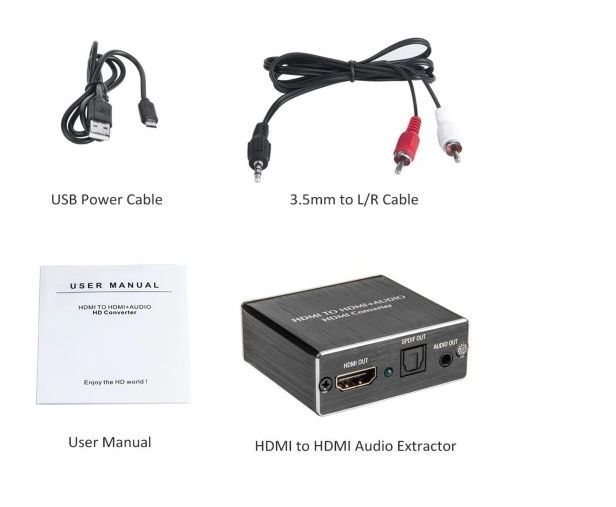 amanka 4k hdmi audio extractor konwerter vv