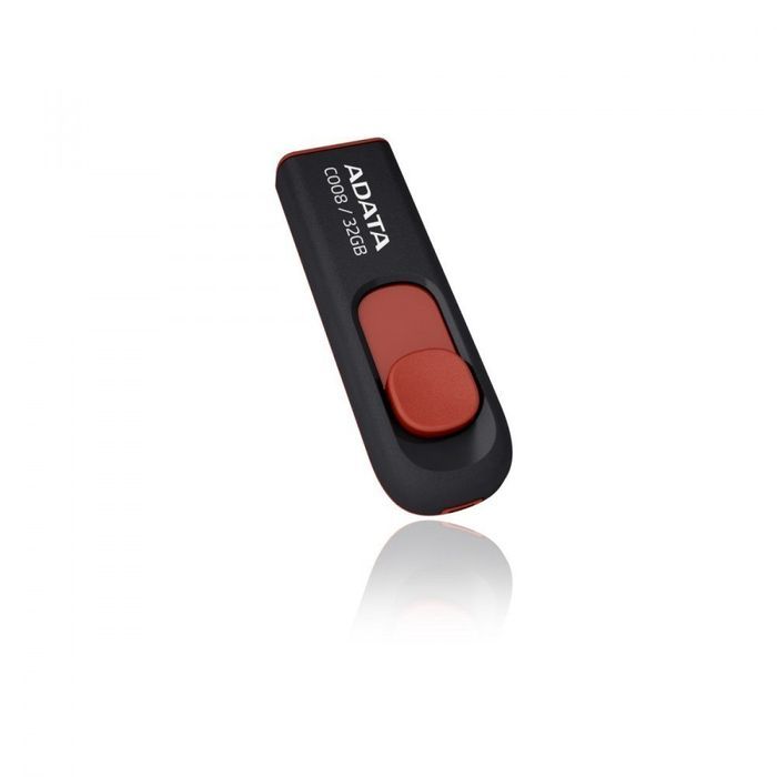 ADATA C008 Pendrive 32GB USB 2.0 Czarny/Czerwony 24m Gwarancji