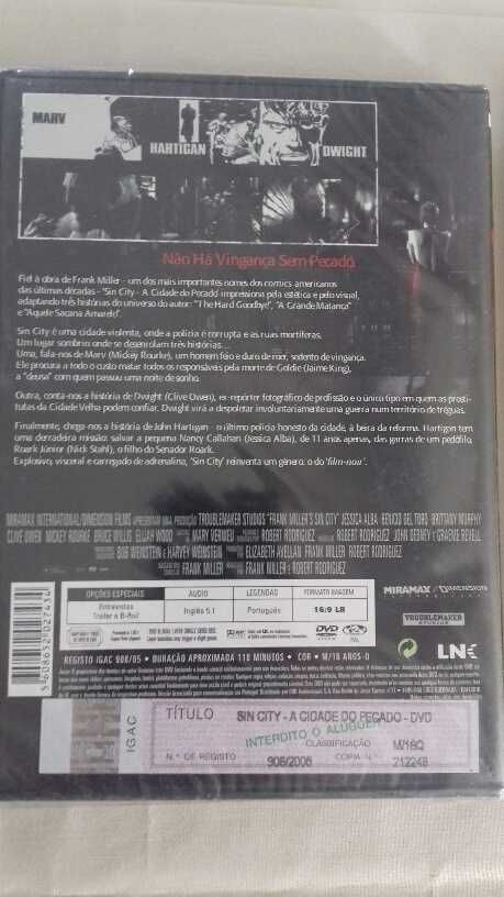 3 DVD novos- Mad Man, Sin City, Os Condenados de...