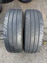 2x Opony Używane Letnie 195/70R15C Continental