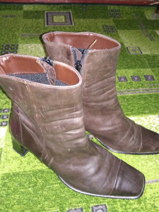 Женские полусапожки кожа