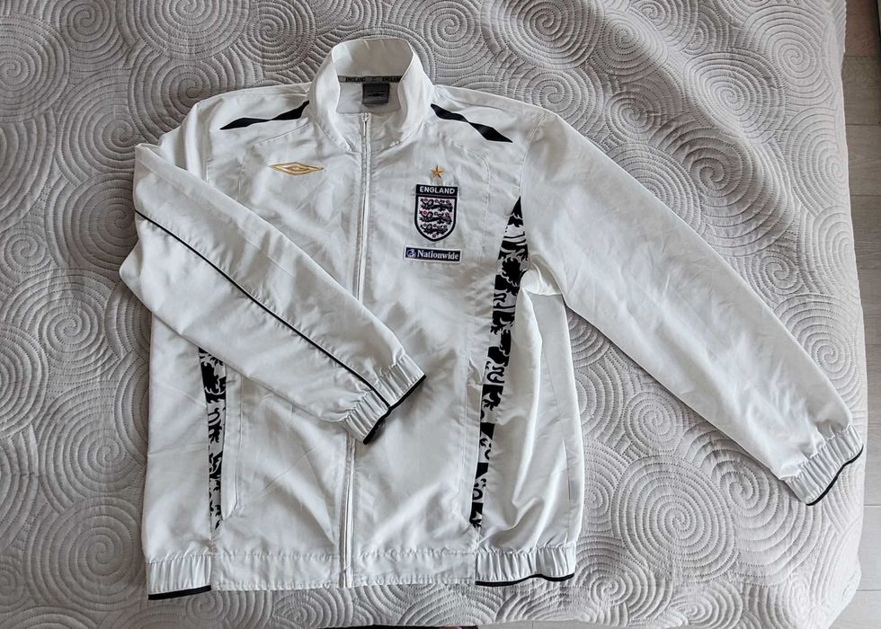 Bluza rozpinana Umbro England Rozmiar L Biały Biała