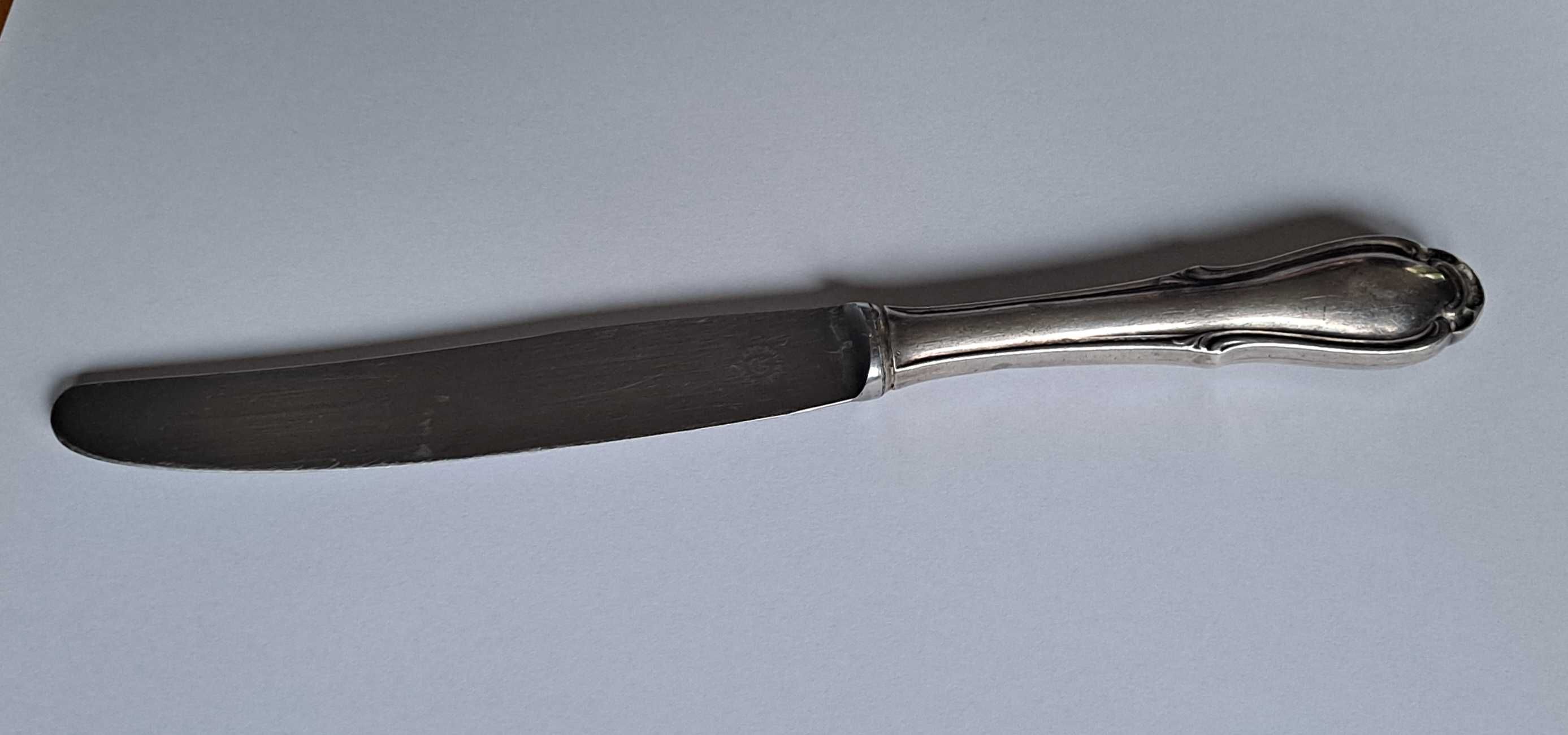 Nóż srebrny Rostfrei Solingen  p.925 ,  78.18g.