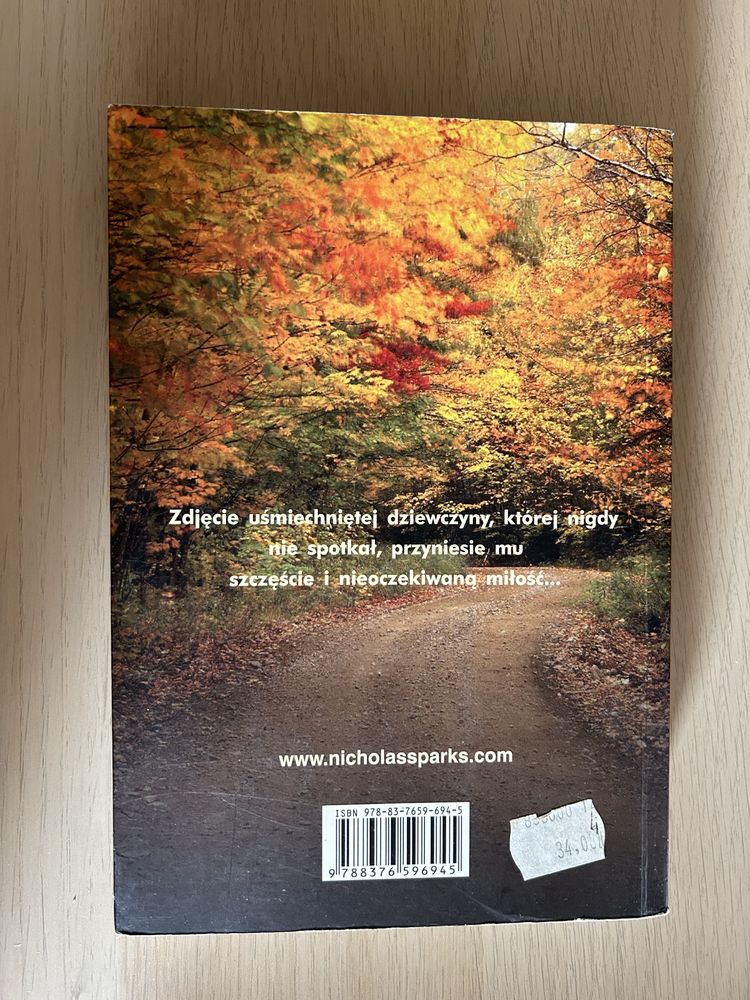 Książka szczęściarz Nicholas Sparks