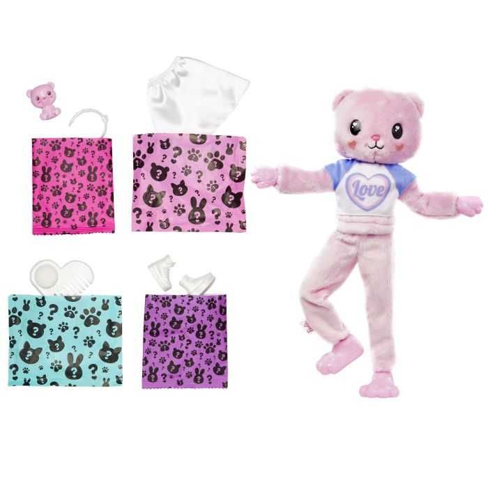 Барби серии Мягкие и пушистые Мишка Тедди Барбі Ведмедик Barbie HKR04