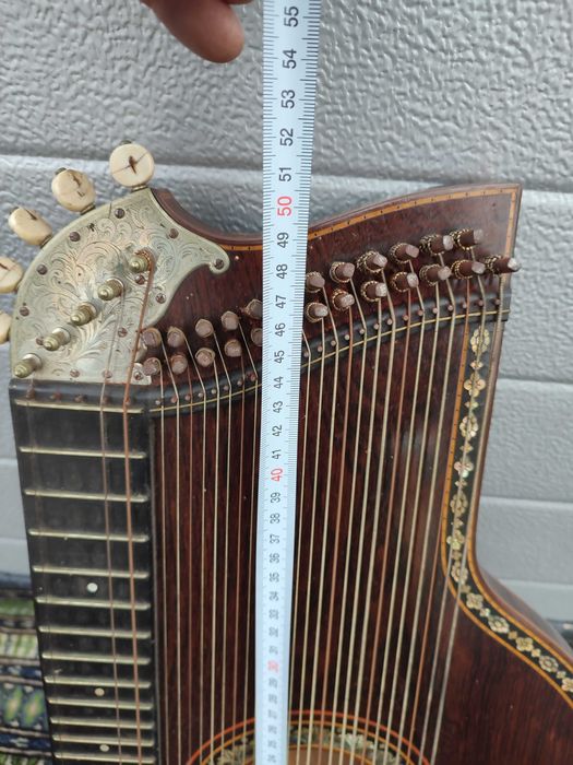 Cytra - Stary ciekawy instrument - Masa perłowa -