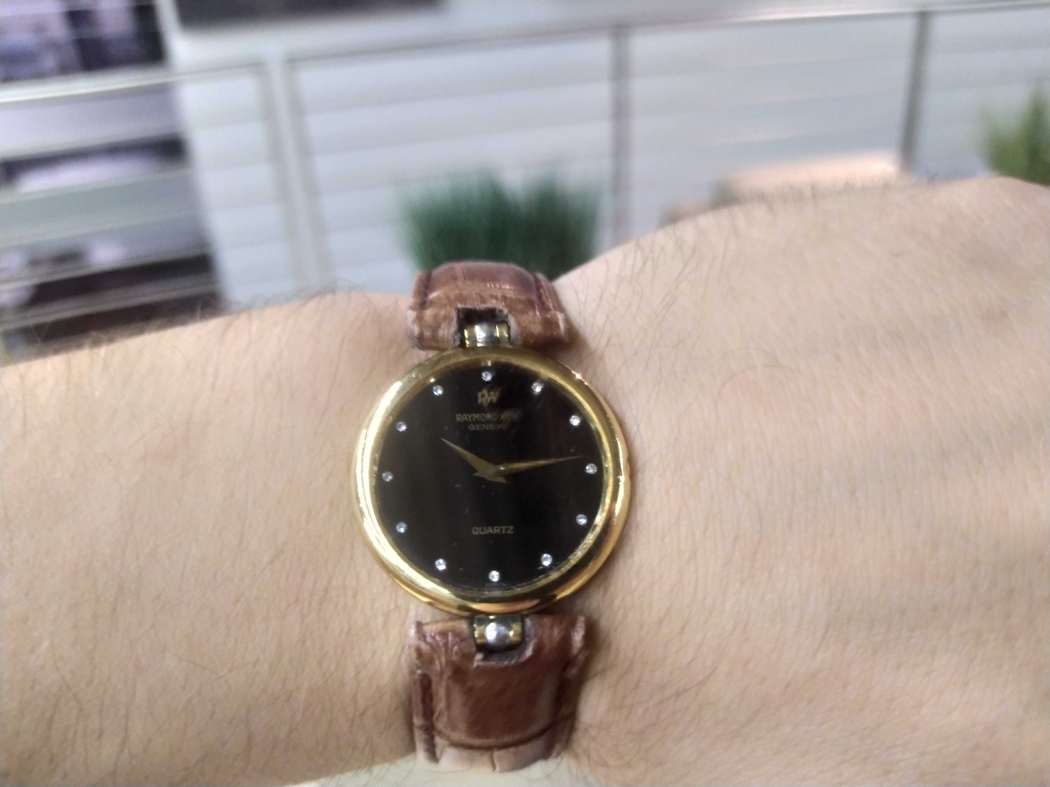 Oryginalny zegarek Raymond Weil Diamond Black ref 3703 18karat Złoco