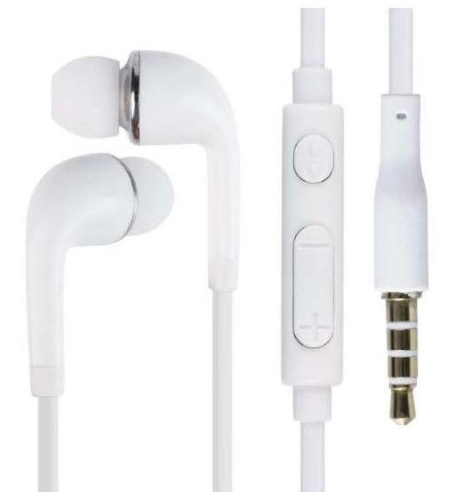 Навушники (Stereo headset) білого кольору (безпечні для здоров'я)