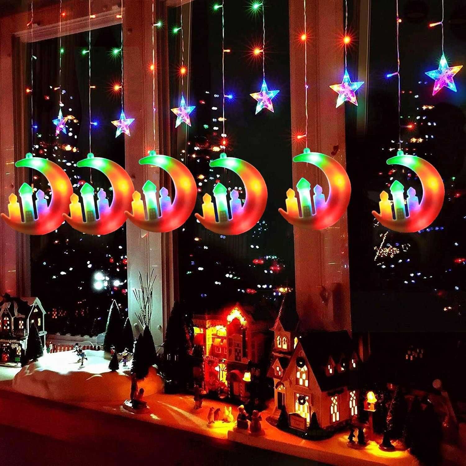 Kurtyna świetlna Girlanda LED IP44 RGB - PILOT 3m RAMADAN Eid - Salcar