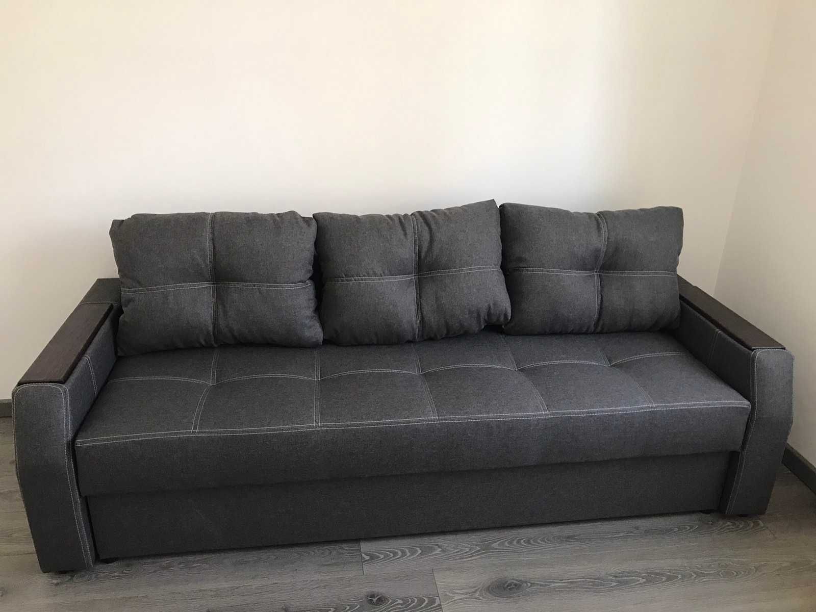 Сірий диван, Розкладний диван спальний, Новий диван для кімнати